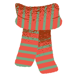 Ilustración de ropa de bufanda bicolor Diseño PNG