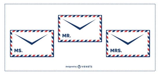Postal Envelope Template Pack Postal Envelope Template Pack