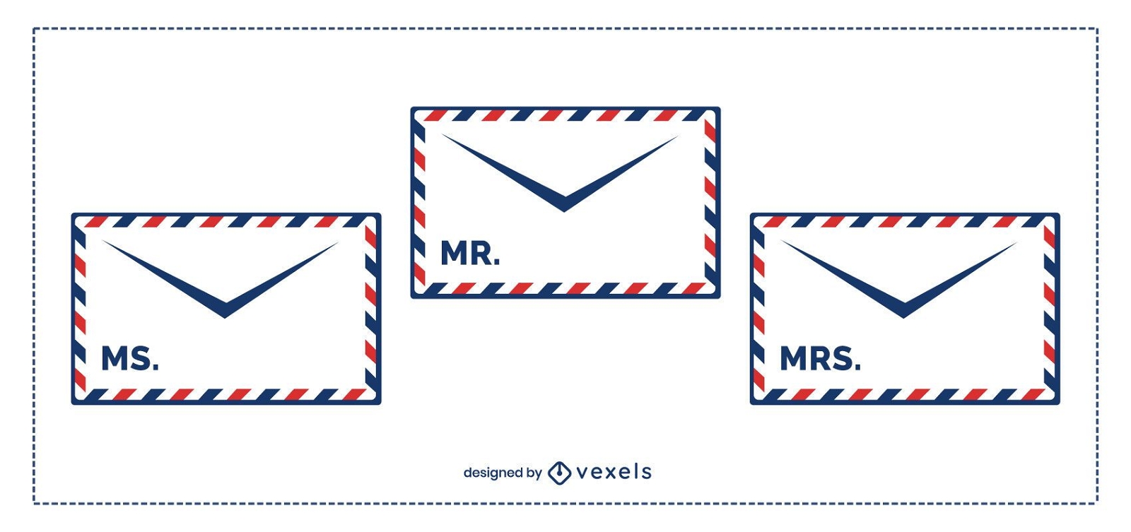 Postal Envelope Template Pack