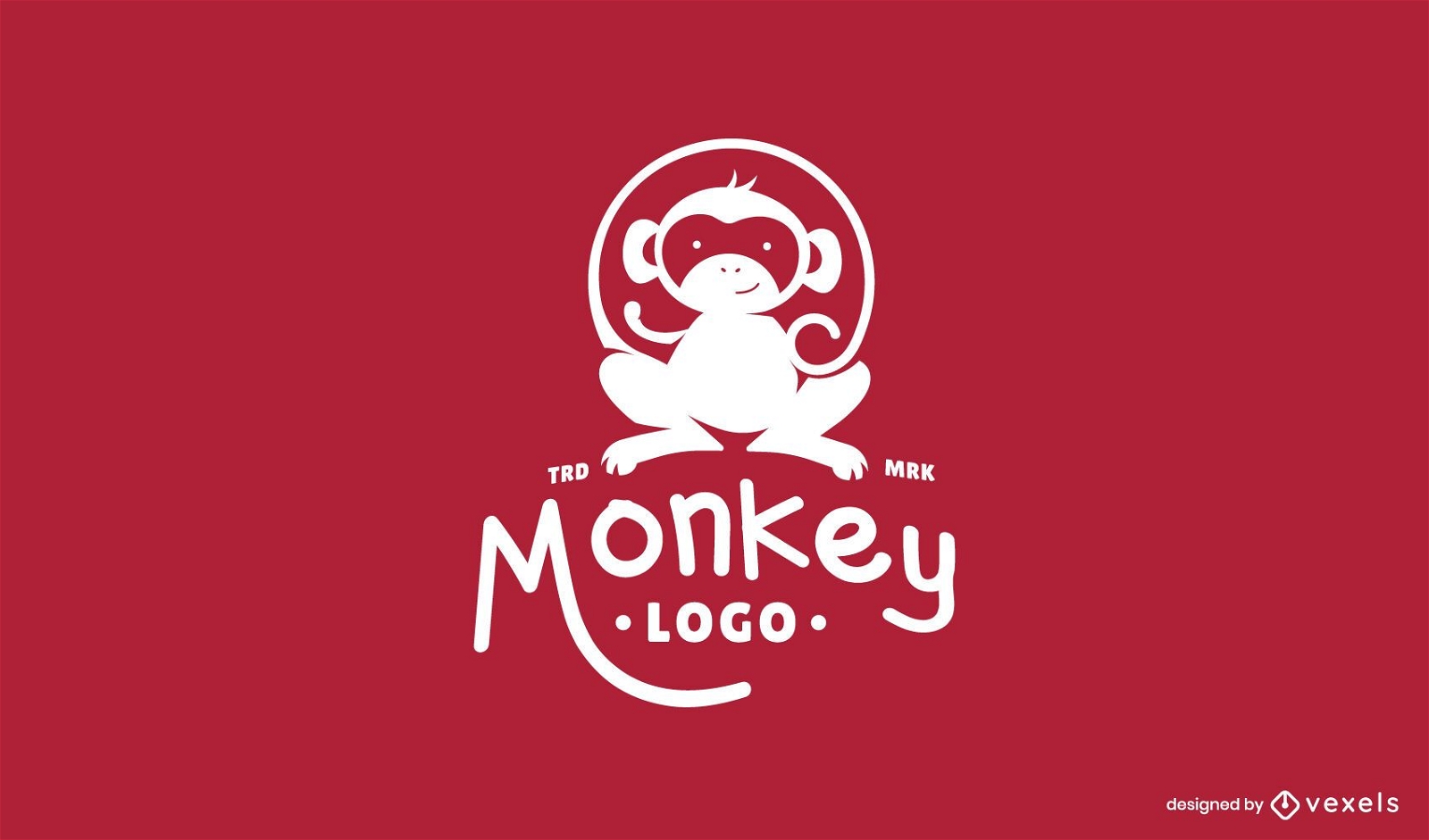 Diseño de logo de mono