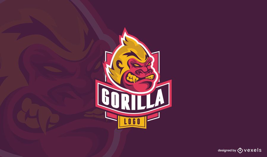 Gorilla monkey logo design Gorilla monkey logo design