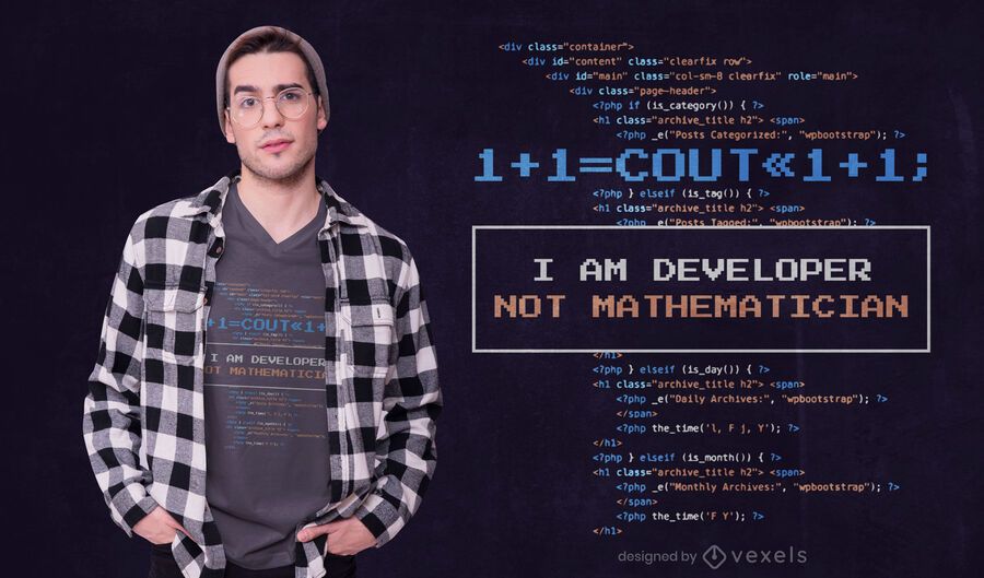 Developer quote t-shirt design Developer quote t-shirt design