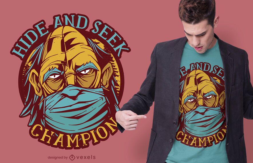 Design de t-shirt de máscara de bigfoot Design de t-shirt de máscara de bigfoot