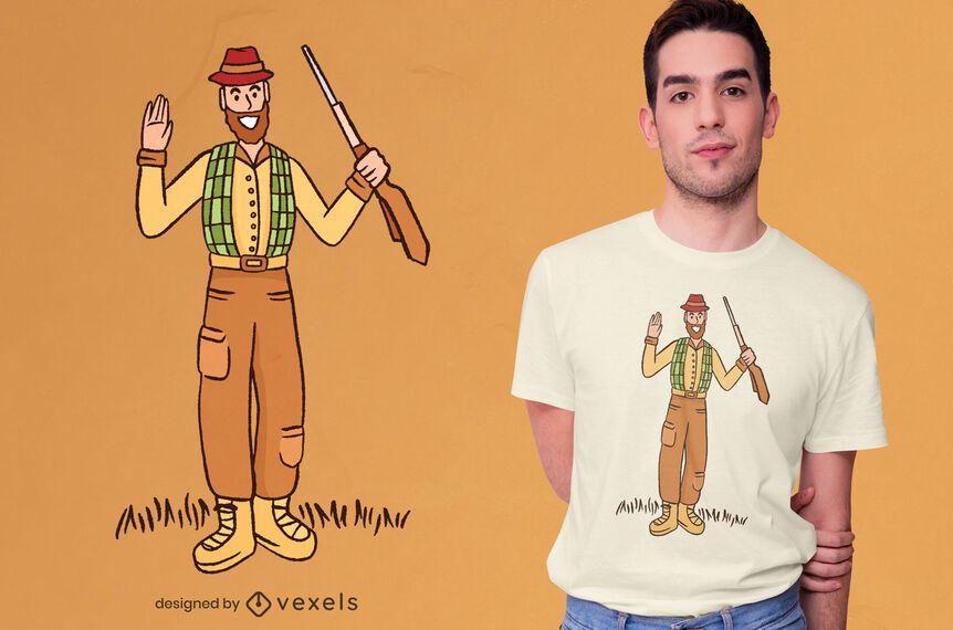 Diseño de camiseta amigable hunter Diseño de camiseta amigable hunter