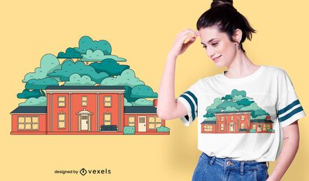 Burschenschaftshaus-T-Shirt-Design