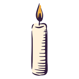 Candelabro ardiente ilustración Diseño PNG