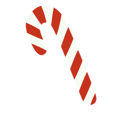 Candy cana natal food flat Desenho PNG