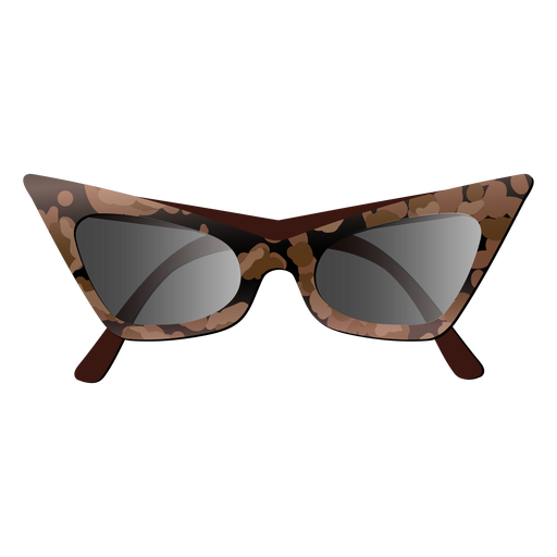Cat Eye modische Sonnenbrille glänzend PNG-Design