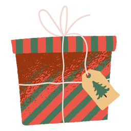 Ilustração de caixa de presente de Natal Desenho PNG
