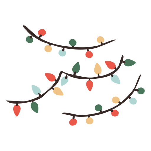 Download Christmas lights decoration illustration - Transparent PNG ...