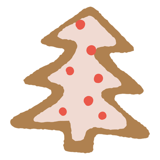Weihnachtsbaum Lebkuchenplätzchen PNG-Design