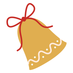 Ilustración de campana de Navidad Diseño PNG