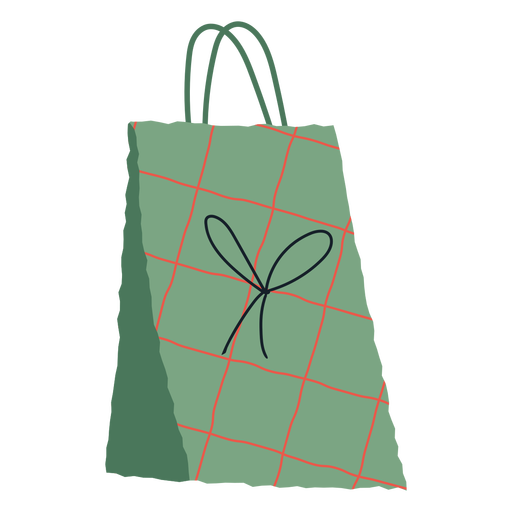 Ilustraci?n de bolsa de regalo de navidad Diseño PNG