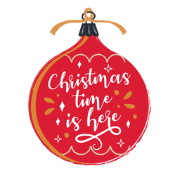 Ilustración de adorno de Navidad Diseño PNG