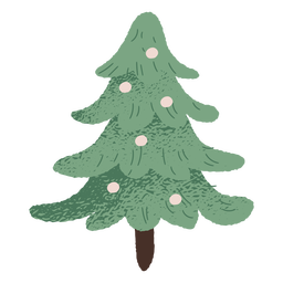 Weihnachtsbaum-Illustrationsdesign PNG-Design