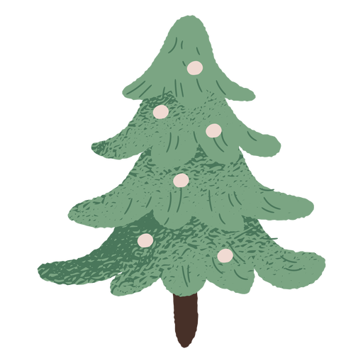 Christmas tree illustration design Transparent PNG & SVG vector file