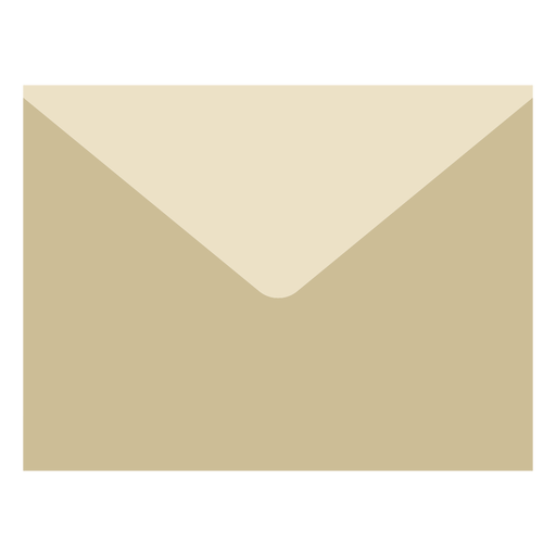 Closed envelope flat PNG Design