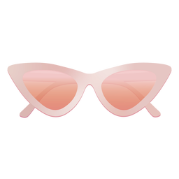 Colorful cat eye shaped sunglasses Transparent PNG