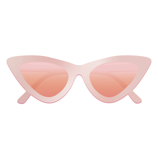 Bunte Sonnenbrille in Katzenaugeform PNG-Design