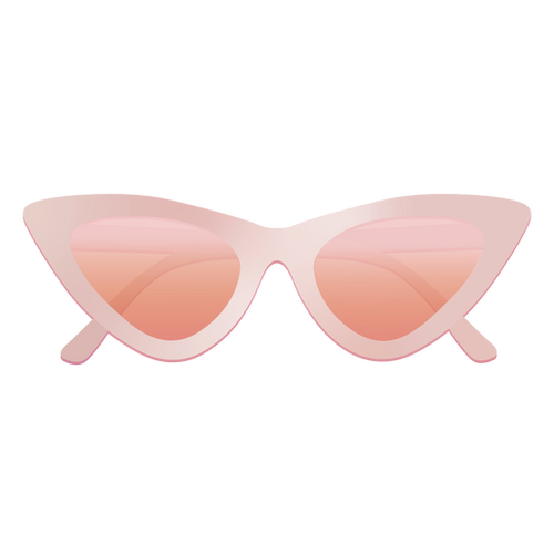 Diseno PNG Y SVG De Gafas De Sol Coloridas Con Forma De Ojo De Gato Para Camisetas