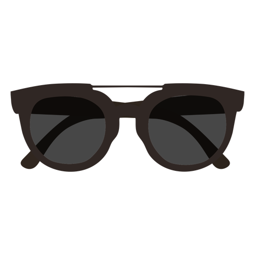 Flaches Design der dunklen Sonnenbrille PNG-Design