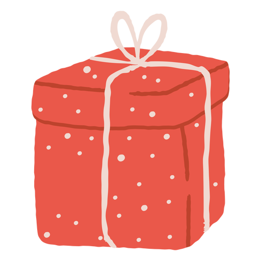 Download Dotted gift box illustration - Transparent PNG & SVG vector file