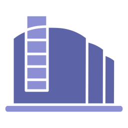 Silhueta de construção de fábrica silhueta de fábrica Desenho PNG
