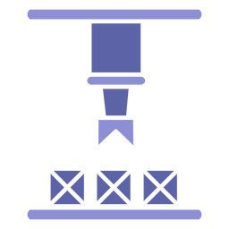 Silhueta de boxe de máquina de fábrica Desenho PNG