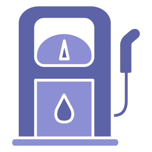 Dise?o de silueta de maquinaria de gasoil Diseño PNG