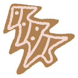 Gingerbread christmas cookie illustration PNG Design