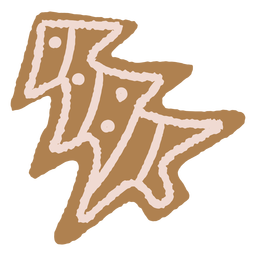 Ilustración de galleta de navidad de pan de jengibre Diseño PNG