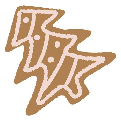 Ilustración de galleta de navidad de pan de jengibre