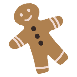 Ilustración de navidad de galletas de jengibre Diseño PNG