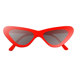 Glossy Cat Eye Sunglasses PNG & SVG Design For T-Shirts