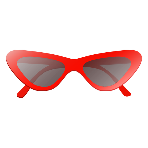 Gl?nzende Cat Eye Sonnenbrille PNG-Design