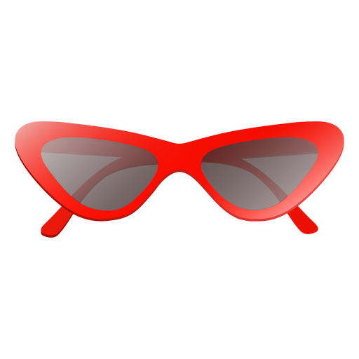 Glossy cat eye sunglasses - Transparent PNG & SVG vector file