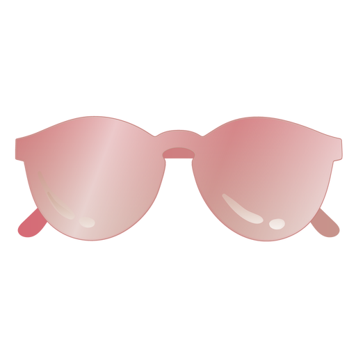 Gl?nzende Sonnenbrille rund geformt PNG-Design