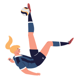 Portero jugador de fútbol femenino Diseño PNG