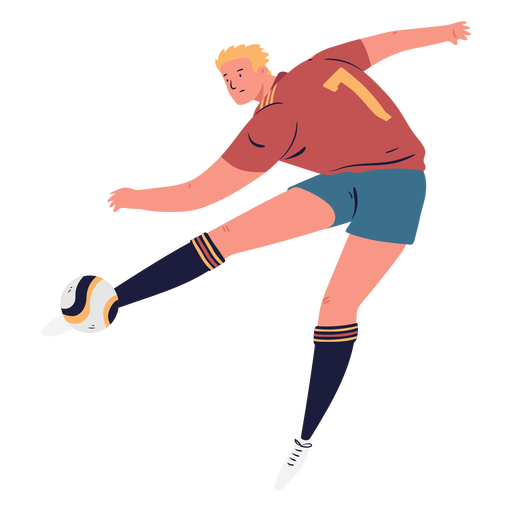Gol jugador de fútbol personaje masculino Diseño PNG