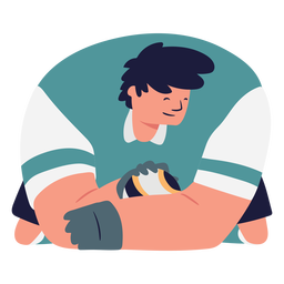 Goleiro com bola de futebol personagem Desenho PNG