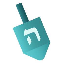 Apartamento de dreidel judeu Desenho PNG