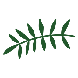 Galho frondoso plano Desenho PNG