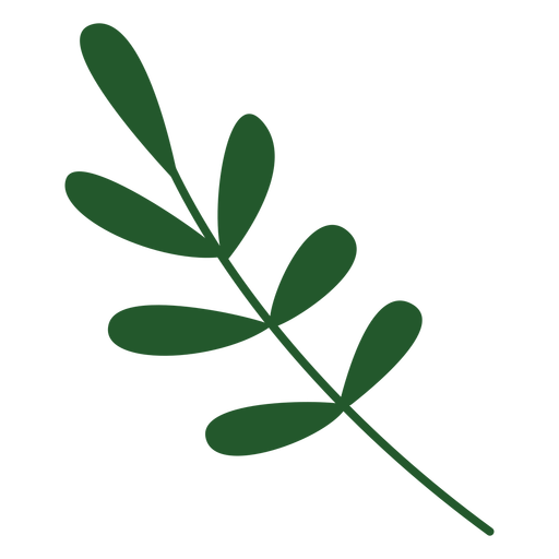 Blattpflanze flach PNG-Design