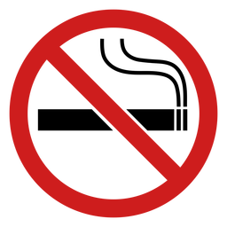 Ícone de proibido fumar Desenho PNG