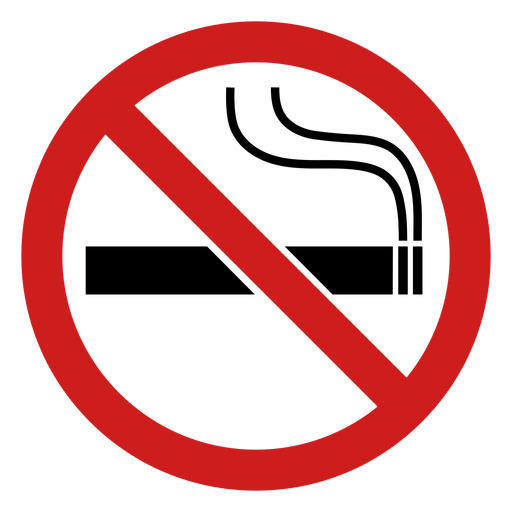 Nichtraucher-Symbol PNG-Design