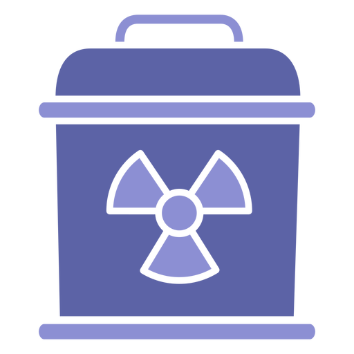 Nuclear container danger sign PNG Design