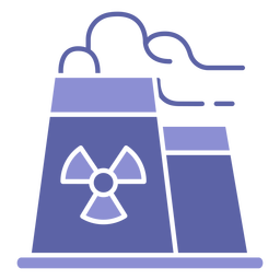 Silhueta de usina nuclear Desenho PNG