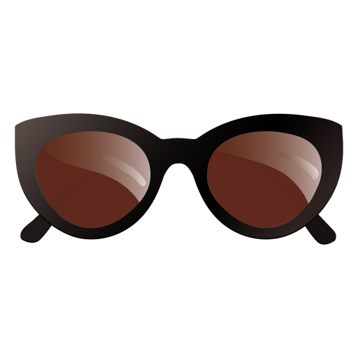 Ovale übergroße Sonnenbrille glänzendes Design PNG-Design