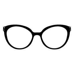 Übergroße Rahmenbrille handgezeichnet PNG-Design