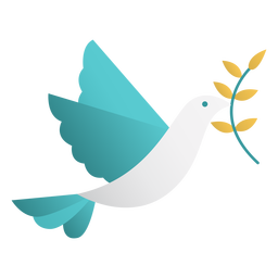 Diseño de doodle de paloma de la paz Diseño PNG
